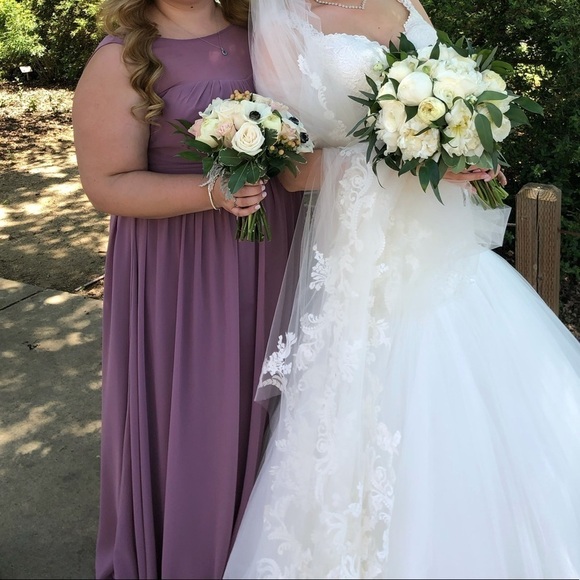 Bill Levkoff Sleeveless Maxi Dress Gown Bridesmaid - Picture 9 of 9